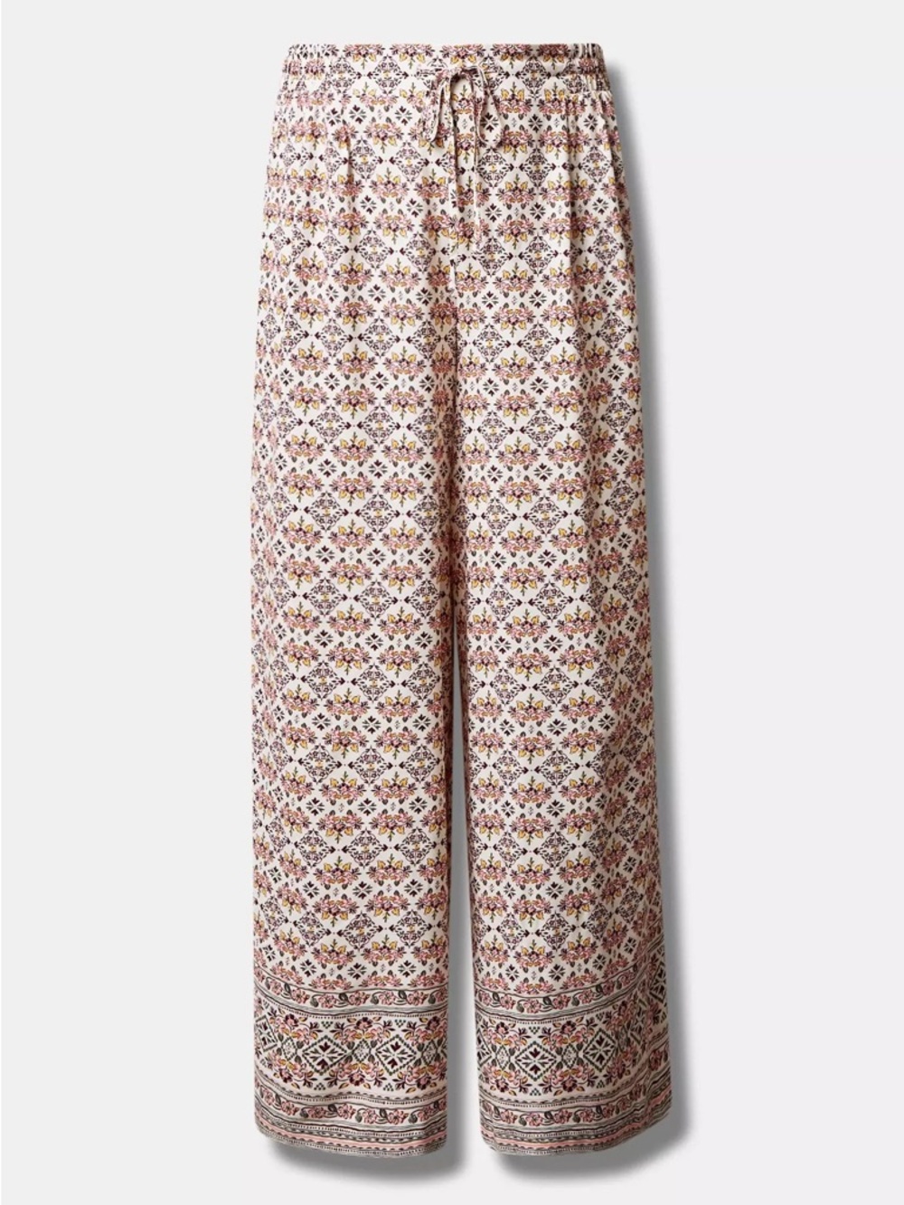 Torrid Pull On Wide Leg Stretch Challis High Rise Pants Multicolor Size 4X Tall